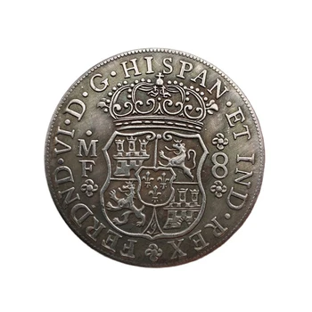 ollection Käsitöö-Suveniiride Imperial Crown Muster Kodu Kaunistamiseks Mündi Töölaua Kaunistus Hispaania Mündi Hispaania 1741 mälestusmünte
