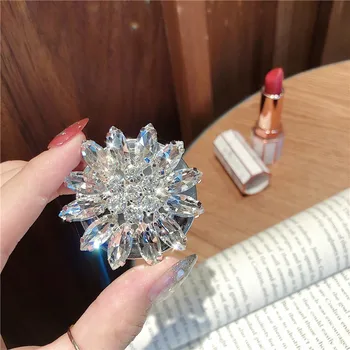 Luksuslik Teemant Kristall Korea Grip Tok Nutitelefoni Omanik Gem Üllas Mobiil Ringi Toetada Universaalse Griptok Tüdrukud Tarvikud