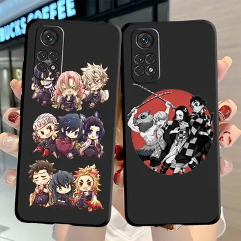 Jaapani Anime Demon Slayer Puhul Xiaomi Redmi Lisa 11 9S 10 9 8 7 9A 9C 9i K40 8T 10C 9T K50 Silikoon Telefoni Kest