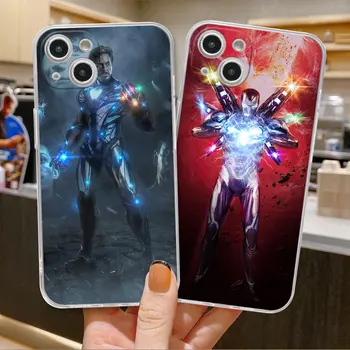 Marvel Iron Man Mark 4 Lahe Telefon Case For iPhone 14 13 12 11 Pro Max X XS XR 7 8 6 6sPlus Läbipaistev Pehme 12Mini Selge Kate