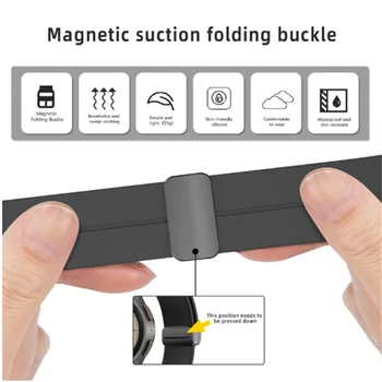 Magnet pannal rihma Huawei GT GT2 GT3 silikoonist rihm watch3Pro asendamine randmepaela 20/22MM käevõru