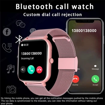 Xiaomi Naiste Smart Watch Bluetooth Kõne Kohandatud Dial SmartWatch Lady Veekindel Fitness Nutikas Käevõru Android ja IOS