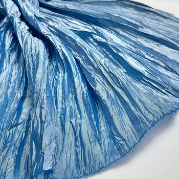 Müük Läige Plisseeritud Moe Riie Luksus Disainer Kleit Kangast Meetrine DIY Naiste Püksid Särgid Õmble Segast Materjal