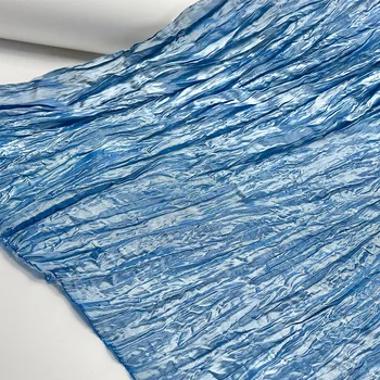 Müük Läige Plisseeritud Moe Riie Luksus Disainer Kleit Kangast Meetrine DIY Naiste Püksid Särgid Õmble Segast Materjal