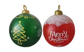 Täispuhutav Jõulud Palli Jõulud Täispuhutav Kaunistatud Palli Hiiglane Suured Suured Pallid Xmas Tree Kaunistused Mänguasi, Pall Acceessory