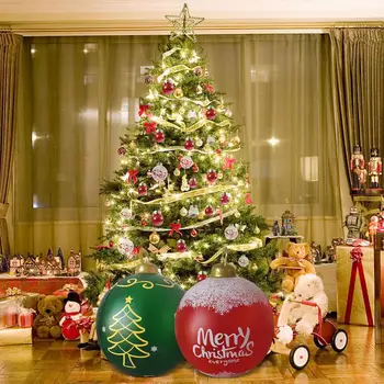 Täispuhutav Jõulud Palli Jõulud Täispuhutav Kaunistatud Palli Hiiglane Suured Suured Pallid Xmas Tree Kaunistused Mänguasi, Pall Acceessory