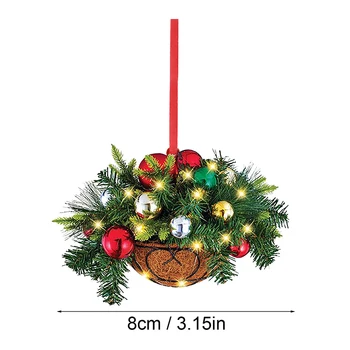 Puidust Jõulud Lille Korv Kujuline Kaunistus Xmas Tree Ripats Xmas Ornament Häid Jõule Decor Head Uut Aastat