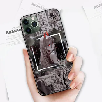 Anime Armas Võimsus Telefon Case For IPhone 14 13 12 11 XS X 8 7 6 Plus Mini Pro Max SE 2022 Pehme Must Kate Telefon